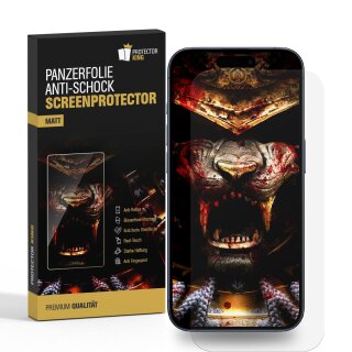 2x Panzerfolie für iPhone 17 Pro Anti-Shock, Anti-Reflex, Anti-Kratz, Anti-Schmutz, matt entspiegelt Displayschutz Schutzfolie Screen-Protector