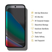 3x Blickschutz 9H Panzerglas für Google Pixel 11 Pro Anti-Spy Privacy Sichtschutz Tempered Glass Schutzglas Displayschutz Screen-Protector