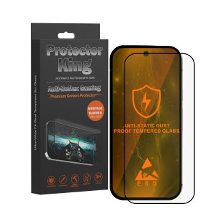1x ProtectorKing 9H Panzerglas für Google Pixel 10 Ultra-Wide-Fit Gaming Zocken Real Easy-On-Applikator Hartglas matt  Displayschutz Screen Protector