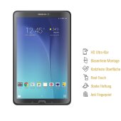2x Panzerfolie für Samsung Galaxy Tab E 9.6 ANTI-SCHOCK Displayschutzfolie KLAR