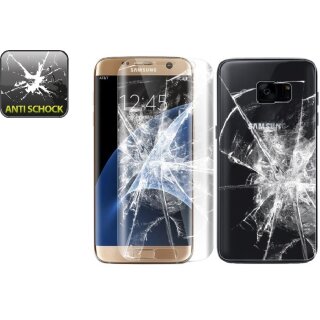 4x Panzerfolie für Samsung Galaxy S7 Edge FULL COVER Displayschutzfolie KLAR F/B