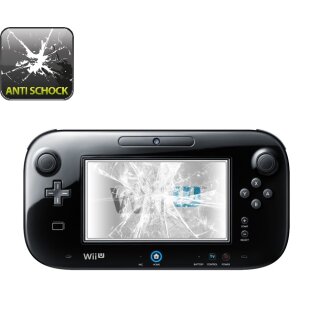 4x Panzerfolie für Nintendo WII U ANTI-SCHOCK Displayschutz Displayfolie HD KLAR