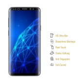 1x Displayschutzfolie für Samsung Galaxy S8 Plus Schutzfolie FULL COVER HD KLAR