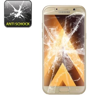 2x 9H Nano-Glass für Samsung Galaxy A7 2017 3D KLAR Anti-Shock Anti-Bruch Anti-Stoß Anti-Schmutz Panzernanoglas Displayschutz Schutzfolie Panzerfolie Panzerglas Screen-Protector