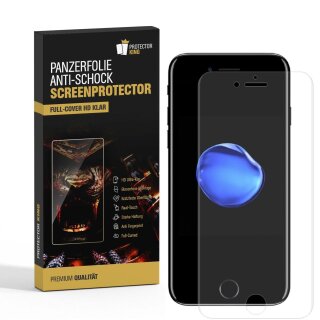 2x 9H Nano-Glass für iPhone 6 6S FULL COVER 3D KLAR Anti-Shock Anti-Bruch Anti-Stoß Anti-Schmutz Panzernanoglas Displayschutz Schutzfolie Panzerfolie Panzerglas Screen-Protector