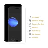 3x 9H Nano-Glass für iPhone 6 6S FULL COVER 3D KLAR Anti-Shock Anti-Bruch Anti-Stoß Anti-Schmutz Panzernanoglas Displayschutz Schutzfolie Panzerfolie Panzerglas Screen-Protector