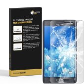 2x 9H Hartglas für Samsung Galaxy Note Edge FULL COVER Display Panzerfolie KLAR Panzerglas Schutzfolie