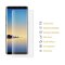 1x 9H Nano-Glass für Samsung Galaxy Note 8 FULL COVER 3D KLAR Anti-Shock Anti-Bruch Anti-Stoß Anti-Schmutz Panzernanoglas Displayschutz Schutzfolie Panzerfolie Panzerglas Screen-Protector
