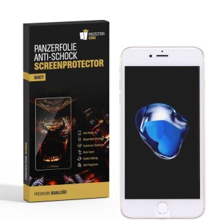 3x Panzerfolie für iPhone 8 ANTI-SCHOCK ANTI-REFLEX Displayschutzfolie MATT