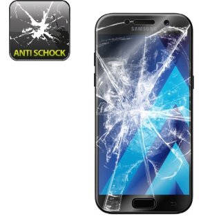 6x 9H Nano-Glass für Samsung Galaxy A3 2017 FULL COVER 3D KLAR Anti-Shock Anti-Bruch Anti-Stoß Anti-Schmutz Panzernanoglas Displayschutz Schutzfolie Panzerfolie Panzerglas Screen-Protector