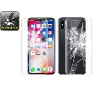 4x 9H Nano-Glass für iPhone X FULL COVER 3D KLAR Anti-Shock Anti-Bruch Anti-Stoß Anti-Schmutz Panzernanoglas Displayschutz Schutzfolie Panzerfolie Panzerglas Screen-Protector