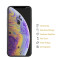4x 9H Nano-Glass für iPhone X 3D KLAR Anti-Shock Anti-Bruch Anti-Stoß Anti-Schmutz Panzernanoglas Displayschutz Schutzfolie Panzerfolie Panzerglas Screen-Protector