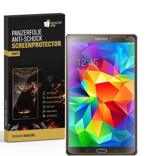 3x Panzerfolie für Samsung Galaxy Tab S 8.4 ANTI-SCHOCK Displayschutzfolie MATT