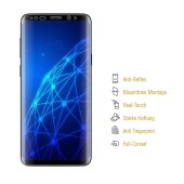 3x Displayfolie für Samsung Galaxy S9 FULL COVER Displayschutzfolie Display MATT