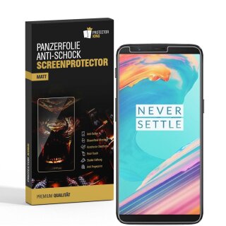3x Panzerfolie für OnePlus 5T ANTI-SCHOCK Displayschutzfolie Displayfolie MATT