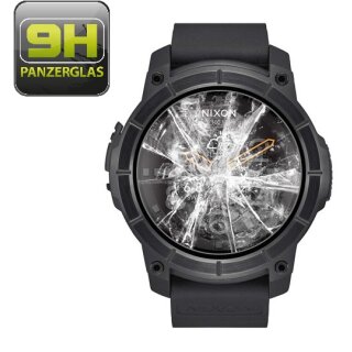 2x 9H Hartglasfolie für Nixon The Mission Panzerfolie Displayglasfolie HD KLAR