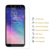 4x 9H Hartglas für Samsung Galaxy A6 Displayschutz Schutzglas Panzerfolie Schutzfolie Panzerglas Displayglas Tempered Glasfolie Sicherheitsglas Echtglas