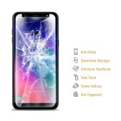4x Panzerfolie ANTI-SCHOCK Displayschutzfolie für Samsung Galaxy A6 Plus MATT