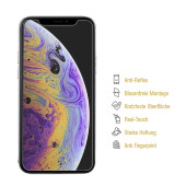 2x Panzerfolie für iPhone XS ANTI-SCHOCK Displayschutzfolie Schutzfolie HD MATT