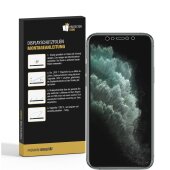 6x Panzerfolie für iPhone XS FULL COVER ANTI-SCHOCK...