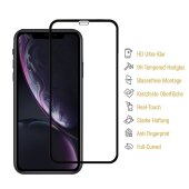 1x 9H Hartglas für iPhone XS Max FULL COVER Panzerfolie Displayschutz Schwarz Panzerglas Schutzfolie Schutzglas