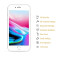 1x 9H Hartglasfolie für iPhone 8 FULL COVER 3D Panzerfolie Displayschutzfolie WS