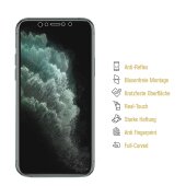 4x Panzerfolie für iPhone X ANTI-SCHOCK FULL COVER Displayschutzfolie MATT