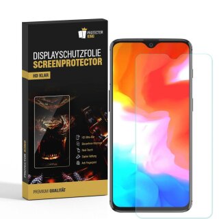 4x Displayschutzfolie für OnePlus 6T Displayfolie Schutzfolie Folie HD ULTRA KLAR