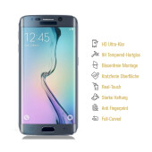 6x 9H Hartglas für Samsung Galaxy S6 Edge FULL CURVED Panzerfolie Displayschutz KLAR Panzerglas Schutzglas Schutzfolie Displayfolie Displayschutz Folie