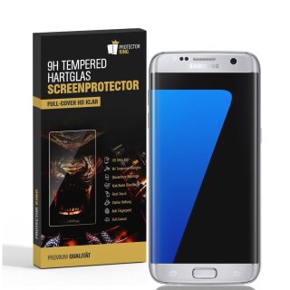 3x 9H Hartglas für Samsung Galaxy S7 FULL CURVED Displayschutz Panzerfolie KLAR Schutzglas Panzerglas Schutzfolie Displayglas Glasfolie Echtes Glas