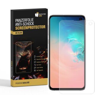 6x 9H Nano-Glass für Samsung Galaxy S10e 3D KLAR Anti-Shock Anti-Bruch Anti-Stoß Anti-Schmutz Panzernanoglas Displayschutz Schutzfolie Panzerfolie Panzerglas Screen-Protector