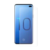 4x 9H Nano-Glass für Samsung Galaxy S10 Plus FULL CURVED 3D KLAR Anti-Shock Anti-Bruch Anti-Stoß Anti-Schmutz Panzernanoglas Displayschutz Schutzfolie Panzerfolie Panzerglas Screen-Protector
