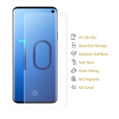 3x 9H Nano-Glass für Samsung Galaxy S10 FULL CURVED 3D KLAR Anti-Shock Anti-Bruch Anti-Stoß Anti-Schmutz Panzernanoglas Displayschutz Schutzfolie Panzerfolie Panzerglas Screen-Protector
