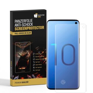 4x 9H Nano-Glass für Samsung Galaxy S10 FULL CURVED 3D KLAR Anti-Shock Anti-Bruch Anti-Stoß Anti-Schmutz Panzernanoglas Displayschutz Schutzfolie Panzerfolie Panzerglas Screen-Protector