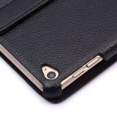 Schutzhülle für iPad Air 2 9.7 Tablet Hülle Schutz Tasche Case Cover Schwarz 360 Grad drehbar Rotation Bumper