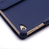 Schutzhülle für iPad Air 2 9.7 Tablet Hülle Schutz Tasche Case Cover Blau 360 Grad drehbar Rotation Bumper