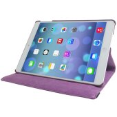 Schutzhülle für iPad Mini 1/2/3 Tablet Hülle Schutz Tasche Case Cover Lila 360 Grad drehbar Rotation Bumper