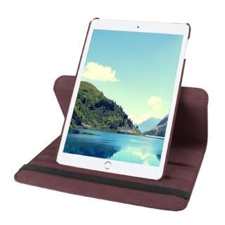 Schutzhülle für iPad Mini 4/5 Tablet Hülle Schutz Tasche Case Cover Braun 360 Grad drehbar Rotation Bumper
