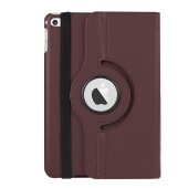 Schutzhülle für iPad Mini 4/5 Tablet Hülle Schutz Tasche Case Cover Braun 360 Grad drehbar Rotation Bumper