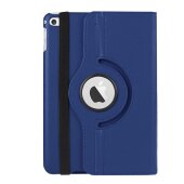 Schutzhülle für iPad Mini 4/5 Tablet Hülle Schutz Tasche Case Cover Blau 360 Grad drehbar Rotation Bumper
