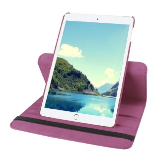 Schutzhülle für iPad Mini 4/5 Tablet Hülle Schutz Tasche Case Cover Lila 360 Grad drehbar Rotation Bumper