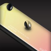 Schutzhülle für iPhone 8 Gardient Glashülle Cover Case Hülle Tasche Bumper Rot