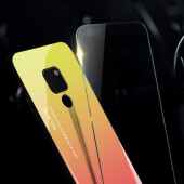 Handy Tasche für Huawei Mate 20 X Gradient Case Schutz Hülle Bumper Cover Rot