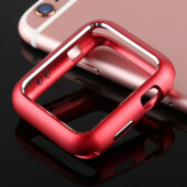 Metallhülle für Apple Watch 1/ 2/ 3 42 mm Case Cover Magnetisch Bumper Tasche Rot