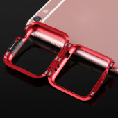 Metallhülle für Apple Watch 1/ 2/ 3 42 mm Case Cover Magnetisch Bumper Tasche Rot