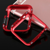 Metallhülle für Apple Watch 1/ 2/ 3 42 mm Case Cover Magnetisch Bumper Tasche Rot