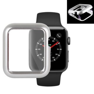 Metallhülle für Apple Watch 1/ 2/ 3 42 mm Case Cover Magnetisch Bumper Tasche Silber