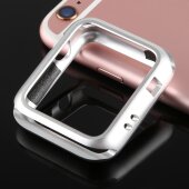 Metallhülle für Apple Watch 1/ 2/ 3 42 mm Case Cover Magnetisch Bumper Tasche Silber