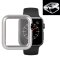 Metallhülle für Apple Watch 1/ 2/ 3 42 mm Case Cover Magnetisch Bumper Tasche Silber