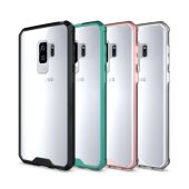 Handytasche für Samsung Galaxy S9 Case Schutz Hülle Cover Transparent Schwarz